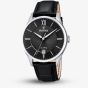 Festina Mens Classics Black Leather Strap Watch F20426/3