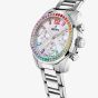 Festina Ladies Rainbow Multi Colour Zirconia Bezel Chronograph Watch F20606/2