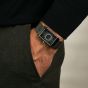 Orlam Mens Era Grey Rectangle Dial Mesh Bracelet Watch ORDGMEP007