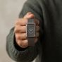 Orlam Mens Era Grey Rectangle Dial Mesh Bracelet Watch ORDGMEP007