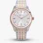 Orlam Mens Pulse Silver Dial Two Colour Bracelet Watch ORDRBPU006