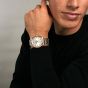 Orlam Mens Pulse Silver Dial Two Colour Bracelet Watch ORDRBPU006