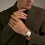 Orlam Mens Pulse Silver Dial Two Colour Bracelet Watch ORDRBPU006