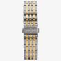 Orlam Mens Cadence Black Dial Two Colour Bracelet Watch ORDYBCA006