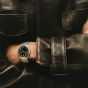 Orlam Mens Cadence Black Dial Two Colour Bracelet Watch ORDYBCA006