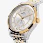 Orlam Mens Echo Silver Dial Two Colour Bracelet Watch ORDYBEC006