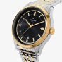 Orlam Mens Pulse Black Dial Two Colour Bracelet Watch ORDYBPU007