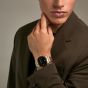 Orlam Mens Pulse Black Dial Two Colour Bracelet Watch ORDYBPU007