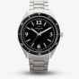 Orlam Mens Twilight Black Dial Silver Bracelet Watch ORSSBCR003