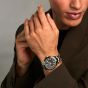 Orlam Mens Twilight Black Dial Silver Bracelet Watch ORSSBCR003