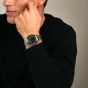 Orlam Mens Twilight Black Dial Silver Bracelet Watch ORSSBCR003