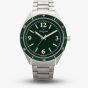 Orlam Mens Twilight Green Dial Silver Bracelet Watch ORSSBCR004