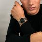 Orlam Mens Echo Black Dial Silver Bracelet Watch ORSSBEC003
