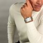 Orlam Mens Heritage White Square Dial Silver Bracelet Watch ORSSBHE004
