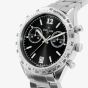 Orlam Mens Legend Black Dial Silver Bracelet Watch ORSSBLE003