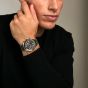 Orlam Mens Legend Black Dial Silver Bracelet Watch ORSSBLE003