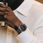 Orlam Mens Legend Black Dial Silver Bracelet Watch ORSSBLE003