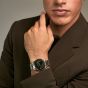 Orlam Mens Pulse Black Dial Silver Bracelet Watch ORSSBPU003