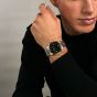 Orlam Mens Pulse Black Dial Silver Bracelet Watch ORSSBPU003