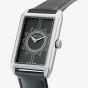 Orlam Mens Era Black Rectangle Dial Leather Strap Watch ORSSLEP002