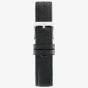 Orlam Mens Era Black Rectangle Dial Leather Strap Watch ORSSLEP002