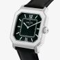 Orlam Mens Heritage Black Octagon Dial Leather Strap Watch ORSSLHE002