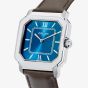 Orlam Mens Heritage Blue Octagon Dial Leather Strap Watch ORSSLHE003