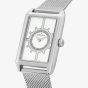 Orlam Mens Era White Rectangle Dial Mesh Bracelet Watch ORSSMEP004