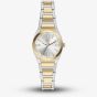 Fossil Ladies Everett Two Tone Silver Dial Bracelet Watch ES5494