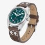 Rotary 1895 Pilot Automatic Green Dial Leather Watch GS05470/73