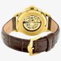 Rotary Mens Greenwich Skeleton Gold Plated Automatic Leather Strap Watch GS02941/03