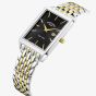 Rotary Ultra Slim Two Colour Rectangular Watch GB08021/04