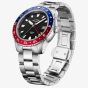 Rotary Mens Henley GMT Stainless Steel Red Blue And Black Dial Bracelet Watch GB05108/30
