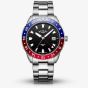 Rotary Mens Henley GMT Stainless Steel Red Blue And Black Dial Bracelet Watch GB05108/30