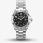 Rotary Mens Commando Black Dial Stainless Steel Watch GB05475/19