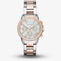 Armani Exchange Ladies Two Tone Chronograph Bracelet Watch AX4331