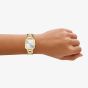Armani Exchange Ladies Leila Silver Watch & Necklace Gift Set AX7186SET