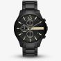 Armani Exchange Mens Hampton Chronograph Black Bracelet Watch AX2164