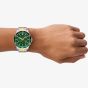Armani Exchange Mens Spencer Two-Tone Green Chronograph Watch AX1966