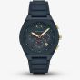Armani Exchange Mens Rafael Navy Chronograph Plastic Strap Watch AX4168