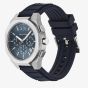 Armani Exchange Mens Rafael Navy Chronograph Rubber Strap Watch AX4185
