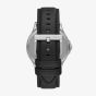 Armani Exchange Mens Black Leather Strap Date Watch AX2101