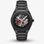 Armani Exchange Mens Sync Automatic Black Skeleton Dial Watch AX4196