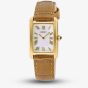 Seiko Ladies Caprice Gold Tone Brown Leather Strap Watch SWR100P1