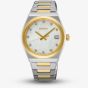 Seiko Ladies Classic Two Tone Diamond Mother Of Pearl Dial Watch SUR604P1
