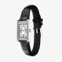 Emporio Armani Ladies Genni White Mother Of Pearl Rectangular Dial Leather Strap Watch AR11803