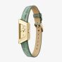 Emporio Armani Ladies Eagle Story Gold Tone Dial Leather Strap Watch AR11817