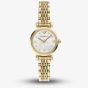 Emporio Armani Ladies Gianni White Mother Of Pearl Dial Gold Tone Bracelet Watch AR11806