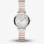 Emporio Armani Ladies Archelia Silver Mother Of Pearl Dial Two Tone Bracelet Watch AR11808