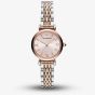 Emporio Armani Ladies Pink Dial Two Tone Bracelet Watch AR11223
